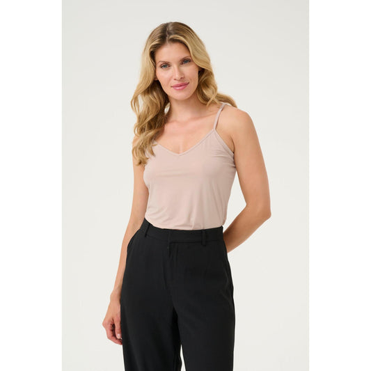 LISSANDRA SLIP TOP-LADIES TOPS-CREAM-JB Evans Fashions & Footwear