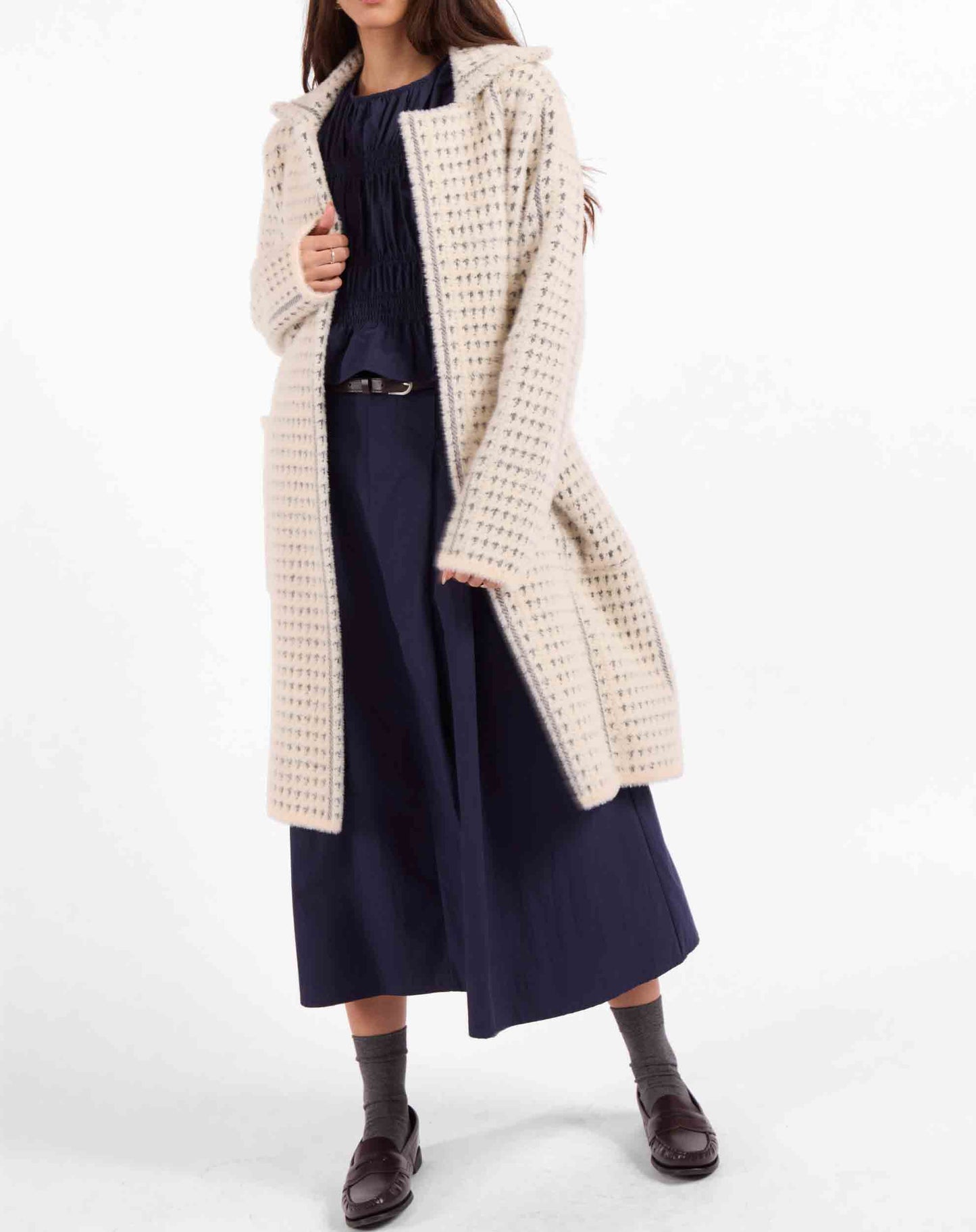 MARCEAU HOUNDSTOOTH COAT