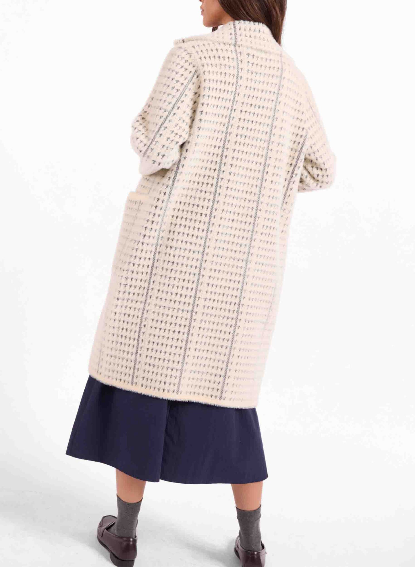 MARCEAU HOUNDSTOOTH COAT