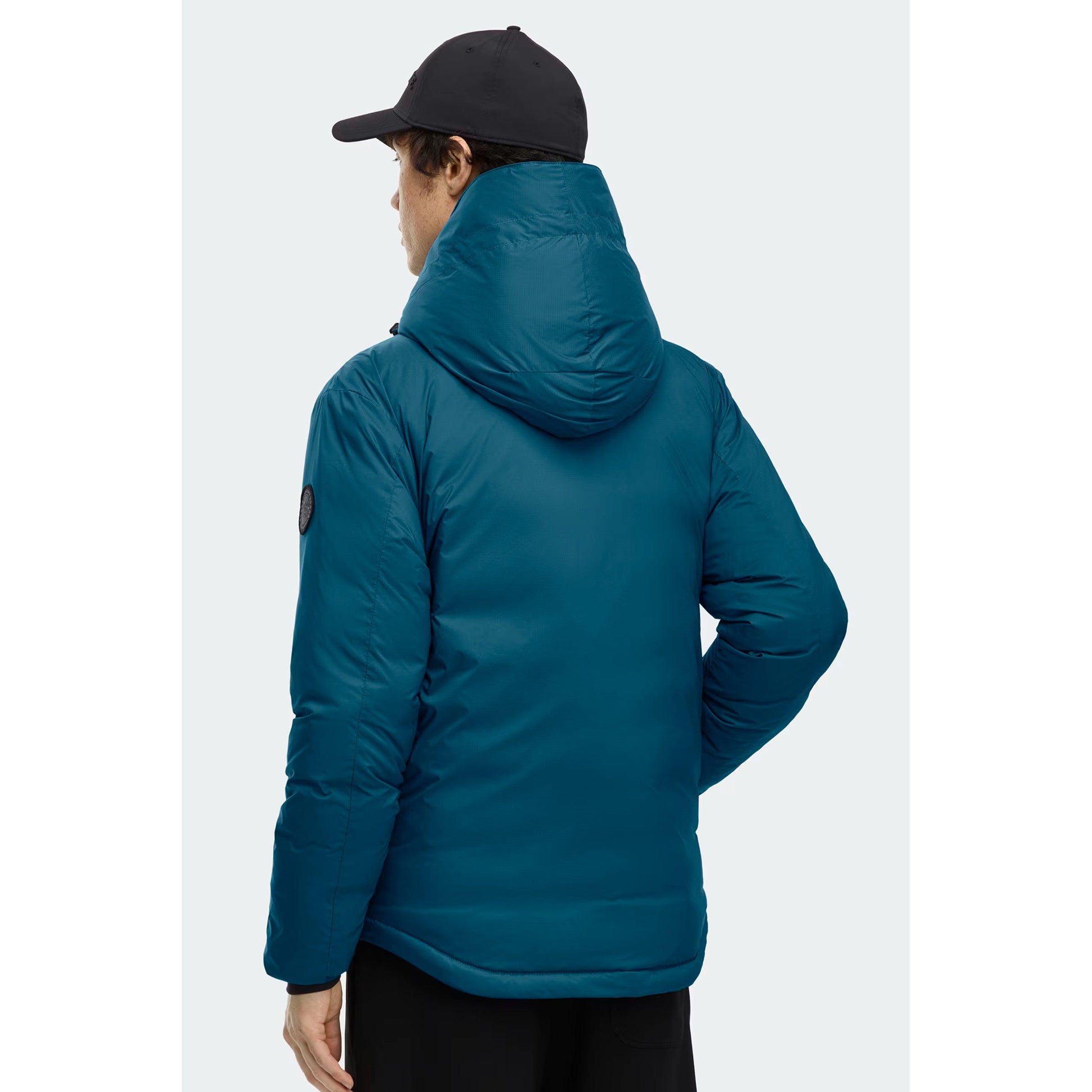 LODGE HOODIE BLACK DISC-MENS LIGHTWEIGHT COATS & JACKETS-CANADA GOOSE-JB Evans Fashions & Footwear