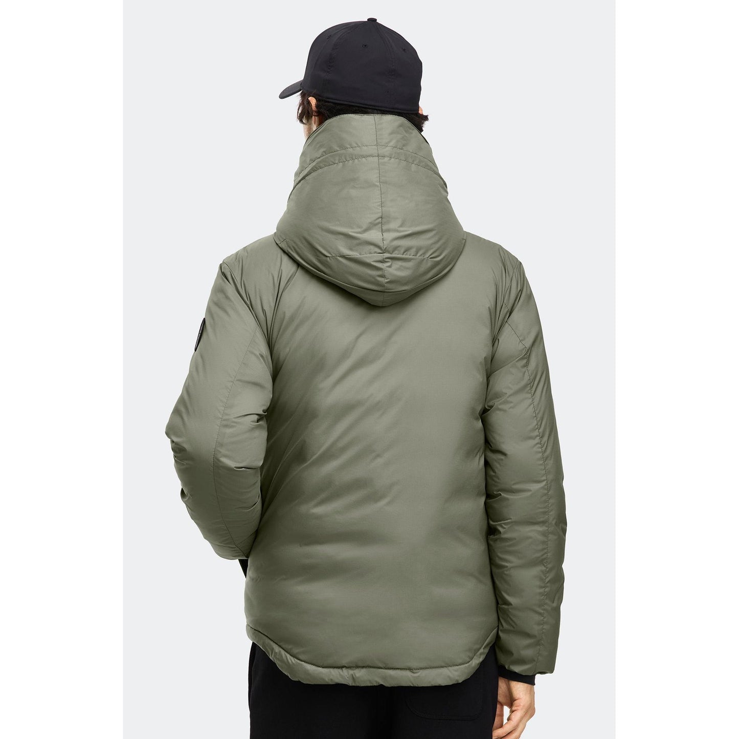 LODGE HOODIE BLACK DISC-MENS LIGHTWEIGHT COATS & JACKETS-CANADA GOOSE-JB Evans Fashions & Footwear