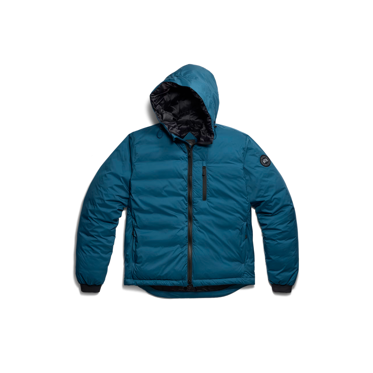 LODGE HOODIE BLACK DISC-MENS LIGHTWEIGHT COATS & JACKETS-CANADA GOOSE-JB Evans Fashions & Footwear