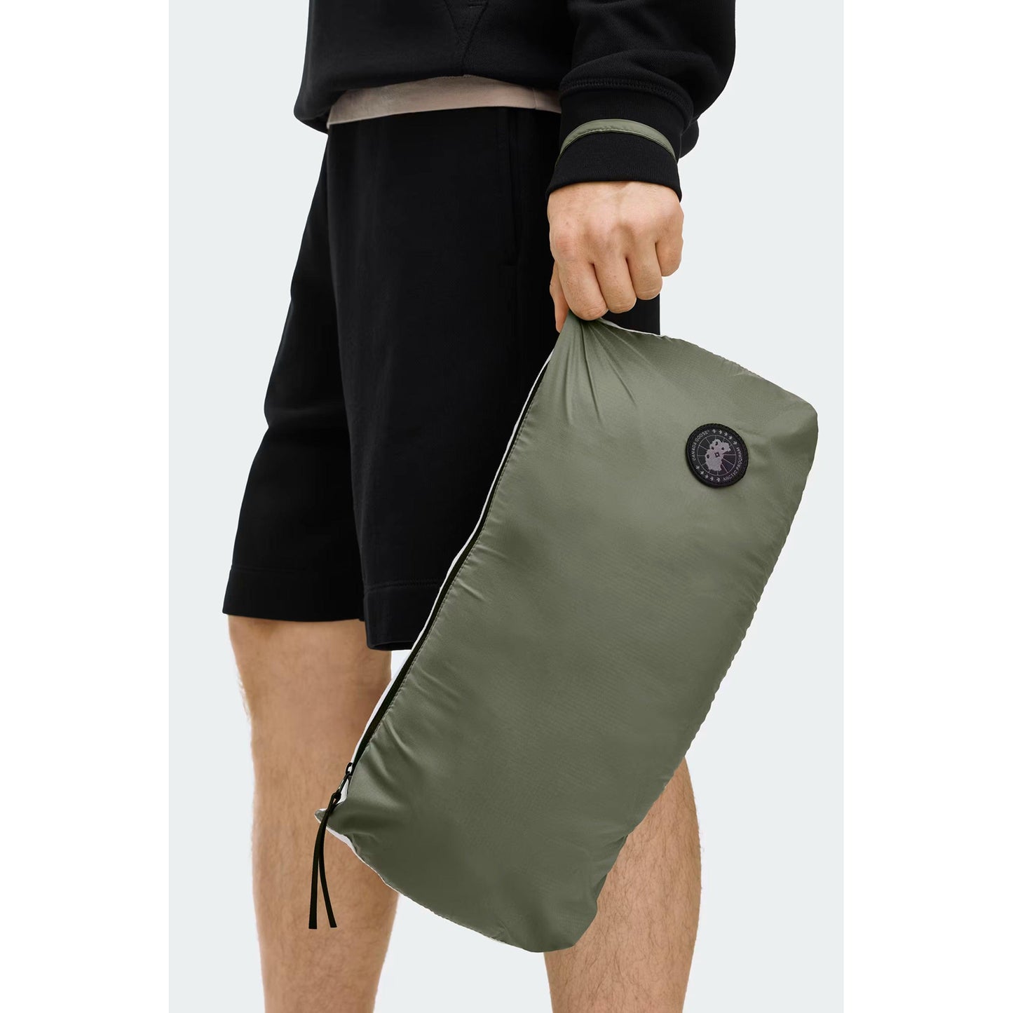 LODGE HOODIE BLACK DISC-MENS LIGHTWEIGHT COATS & JACKETS-CANADA GOOSE-JB Evans Fashions & Footwear