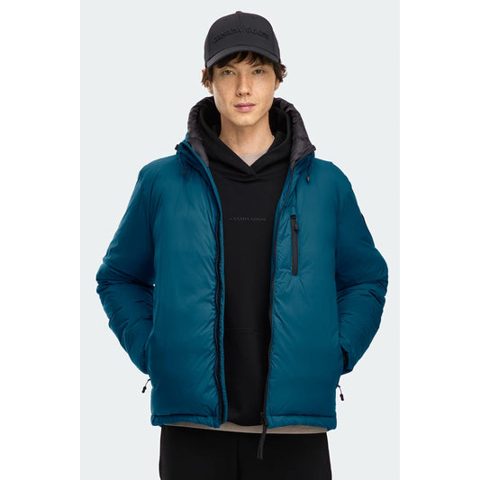 LODGE HOODIE BLACK DISC-MENS LIGHTWEIGHT COATS & JACKETS-CANADA GOOSE-JB Evans Fashions & Footwear
