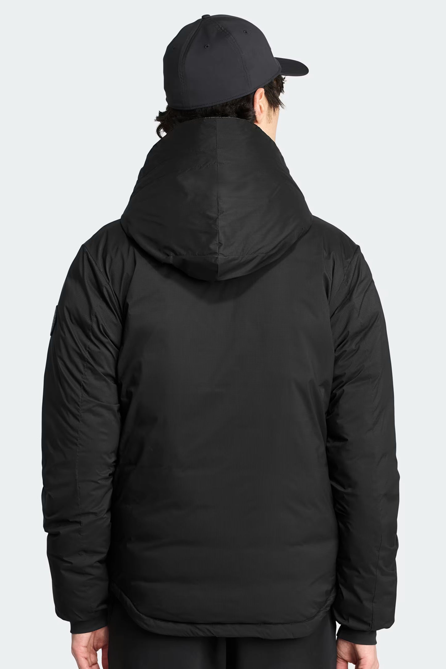 LODGE HOODY - BLACK DISC-MENS LIGHTWEIGHT COATS & JACKETS-CANADA GOOSE-JB Evans Fashions & Footwear