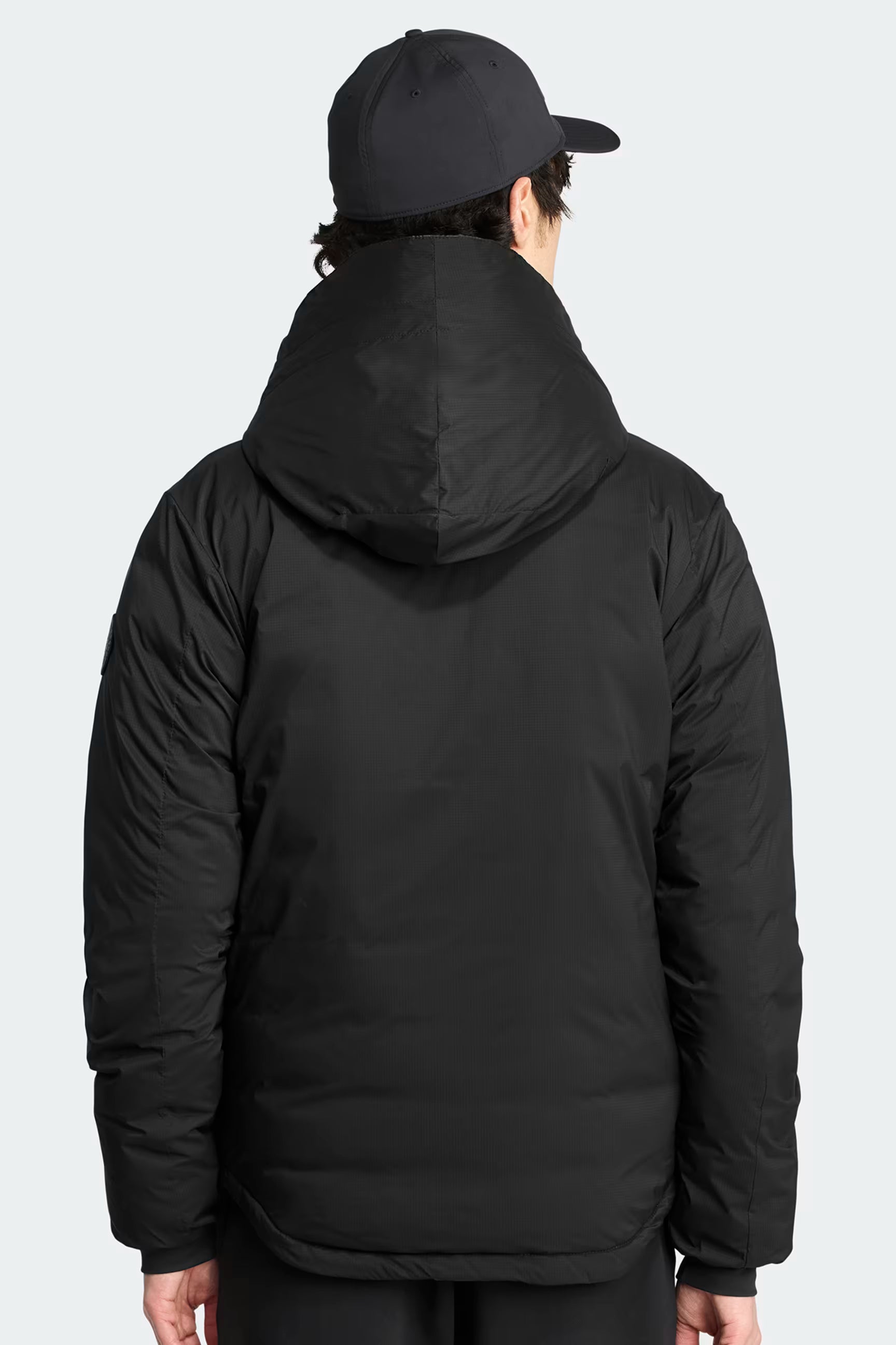 LODGE HOODY - BLACK DISC-MENS LIGHTWEIGHT COATS & JACKETS-CANADA GOOSE-JB Evans Fashions & Footwear