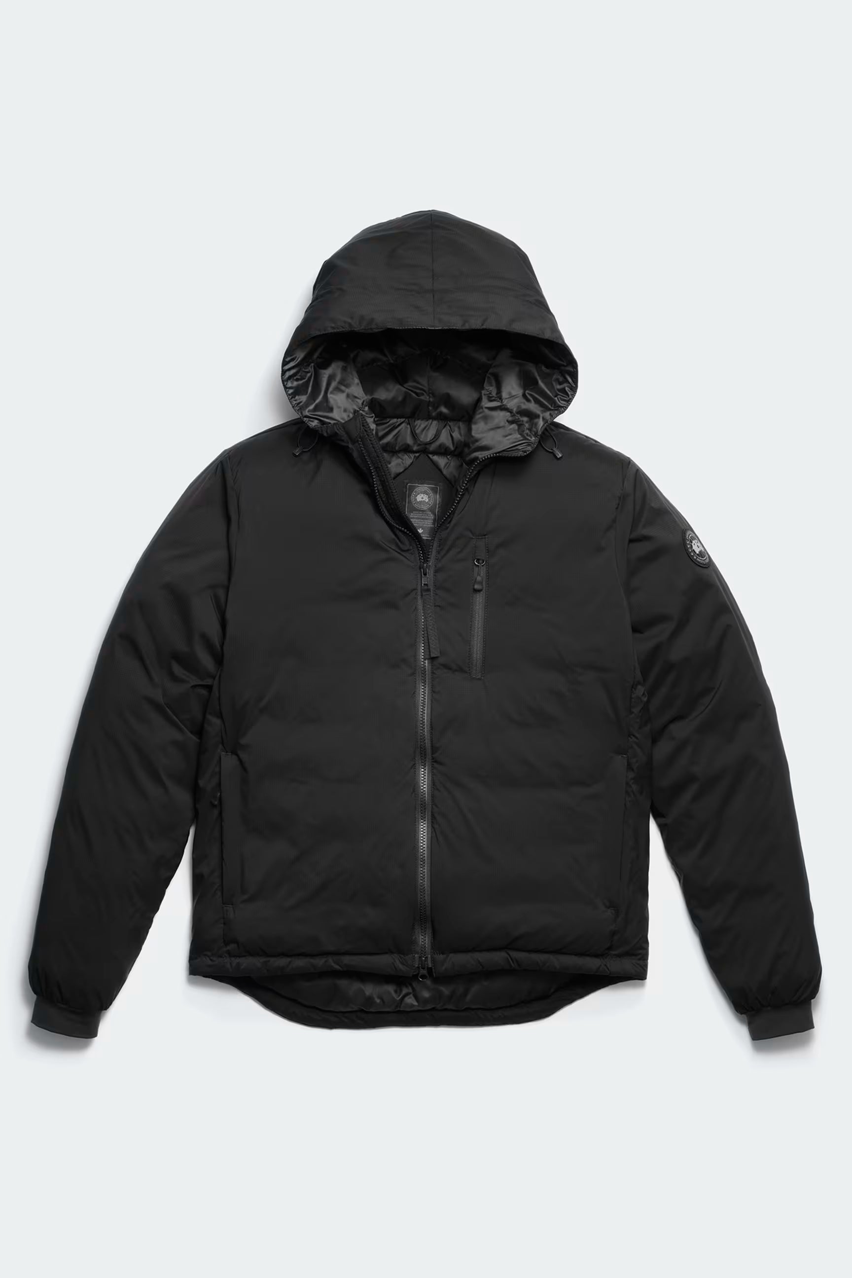LODGE HOODY - BLACK DISC-MENS LIGHTWEIGHT COATS & JACKETS-CANADA GOOSE-JB Evans Fashions & Footwear