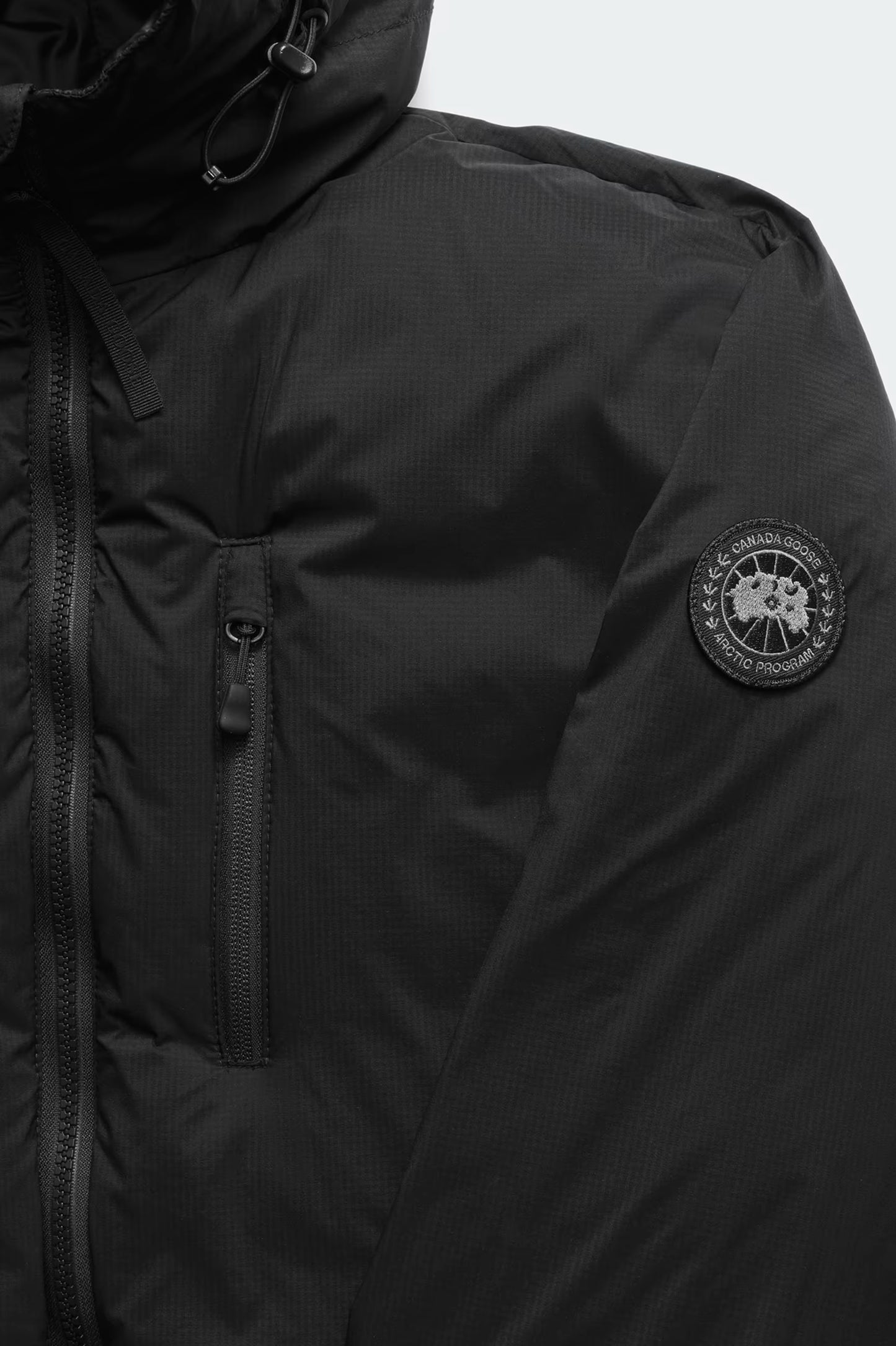 LODGE HOODY - BLACK DISC-MENS LIGHTWEIGHT COATS & JACKETS-CANADA GOOSE-JB Evans Fashions & Footwear