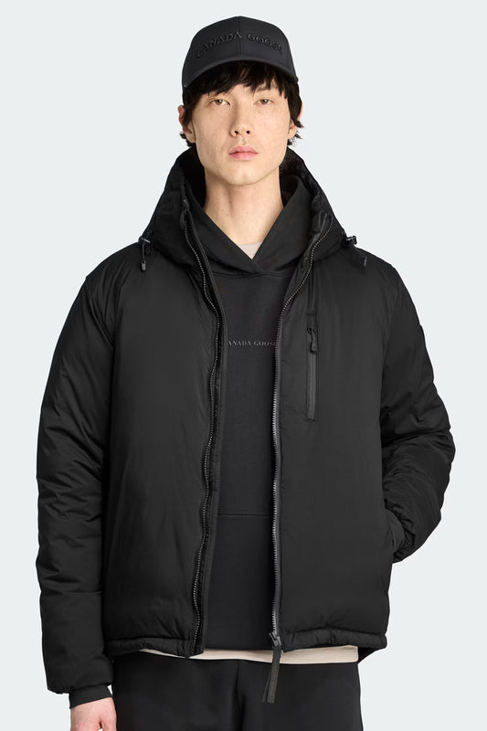 LODGE HOODY - BLACK DISC-MENS LIGHTWEIGHT COATS & JACKETS-CANADA GOOSE-JB Evans Fashions & Footwear