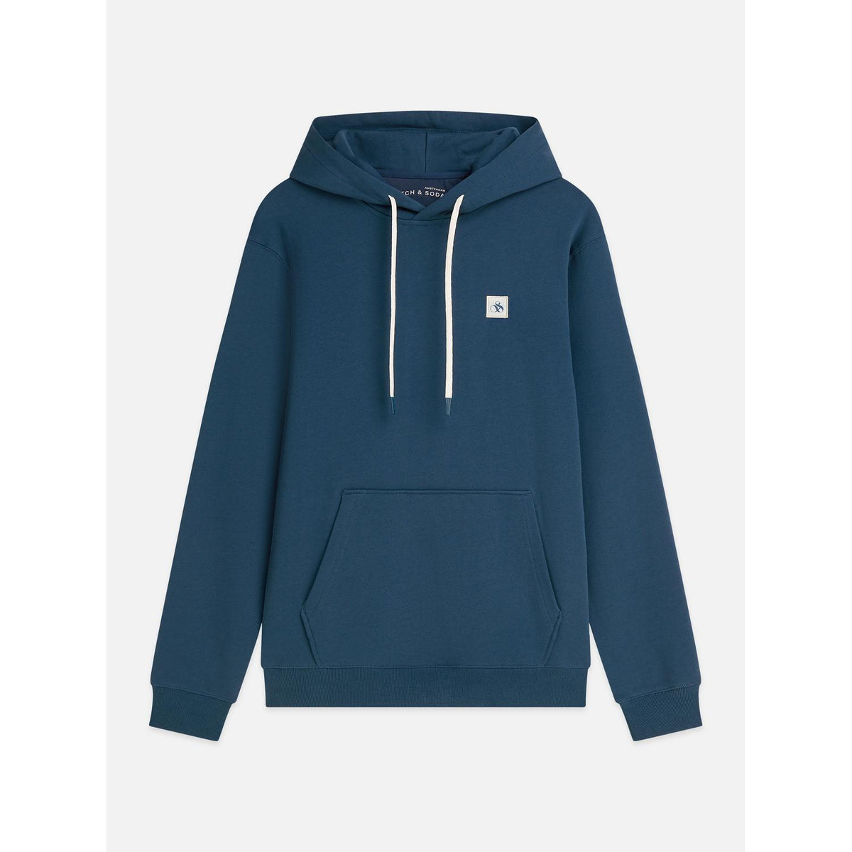 LOGO BADGE REG FIT HOODIE-MENS SWEATERS & KNITS-SCOTCH & SODA-JB Evans Fashions & Footwear