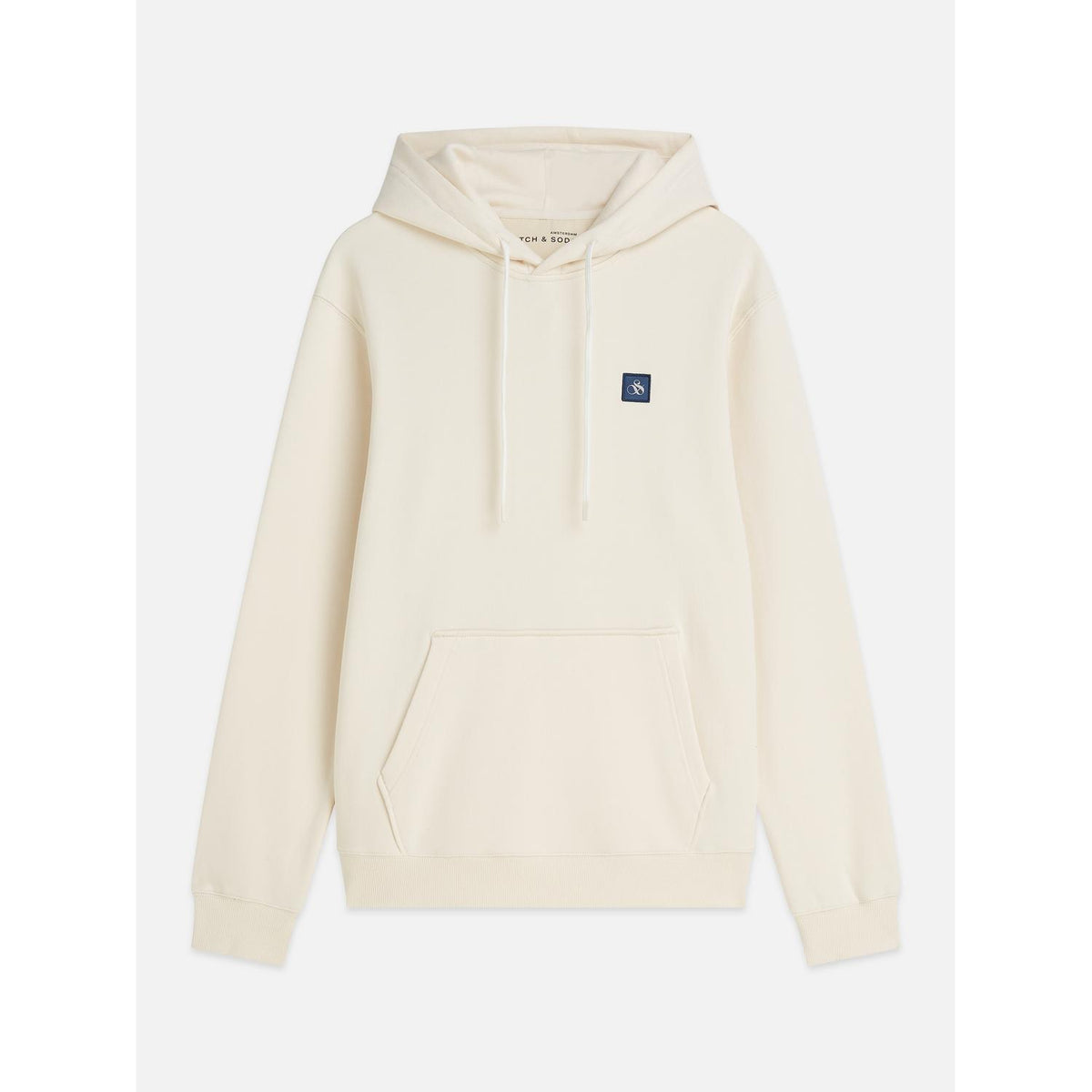 LOGO BADGE REG FIT HOODIE-MENS SWEATERS & KNITS-SCOTCH & SODA-JB Evans Fashions & Footwear