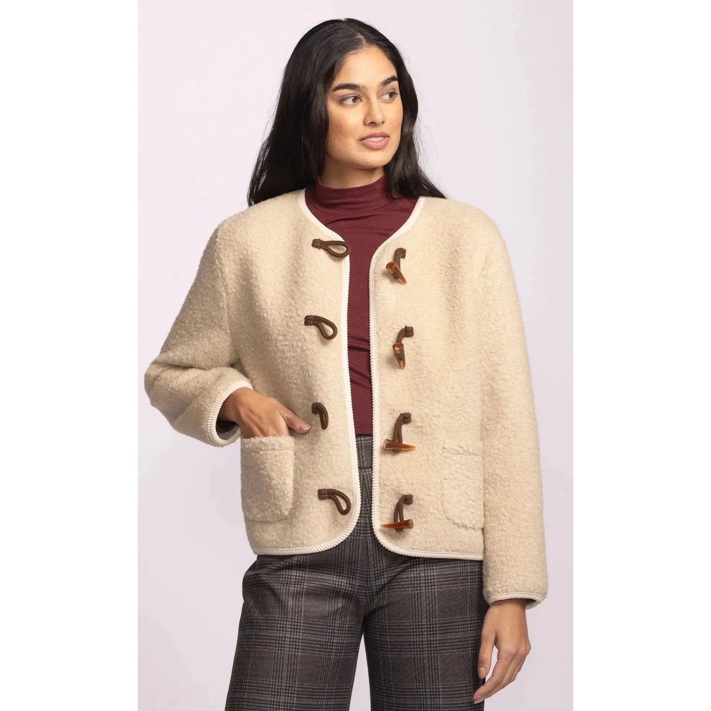 LOMAS JACKET-LADIES LIGHTWEIGHT COATS & JACKETS-PINK MARTINI-JB Evans Fashions & Footwear