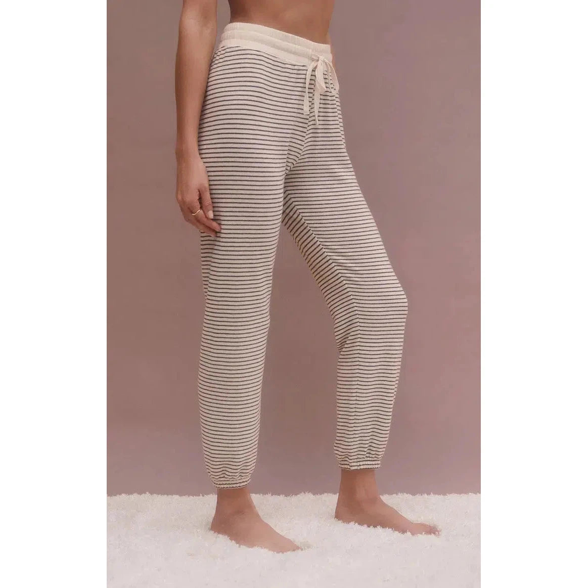 LOUNGER STRIPE JOGGER-LADIES LOUNGE & SLEEPWEAR-Z SUPPLY-JB Evans Fashions & Footwear