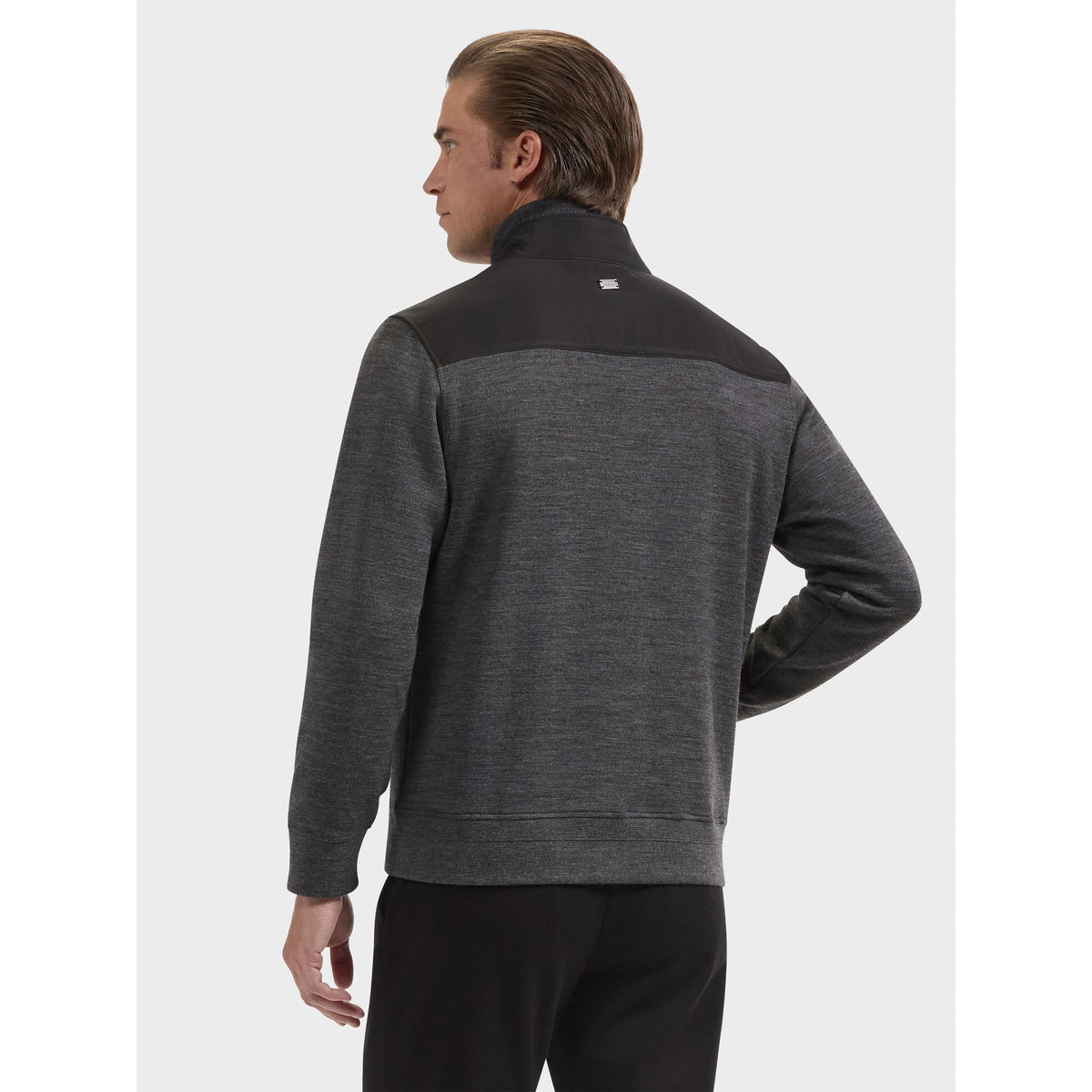 L/S FULL ZIP MOCK NECK-MENS SWEATERS & KNITS-BUGATCHI-JB Evans Fashions & Footwear