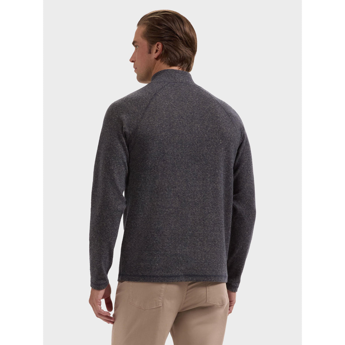 L/S QUARTER ZIP-MENS SWEATERS & KNITS-BUGATCHI-JB Evans Fashions & Footwear