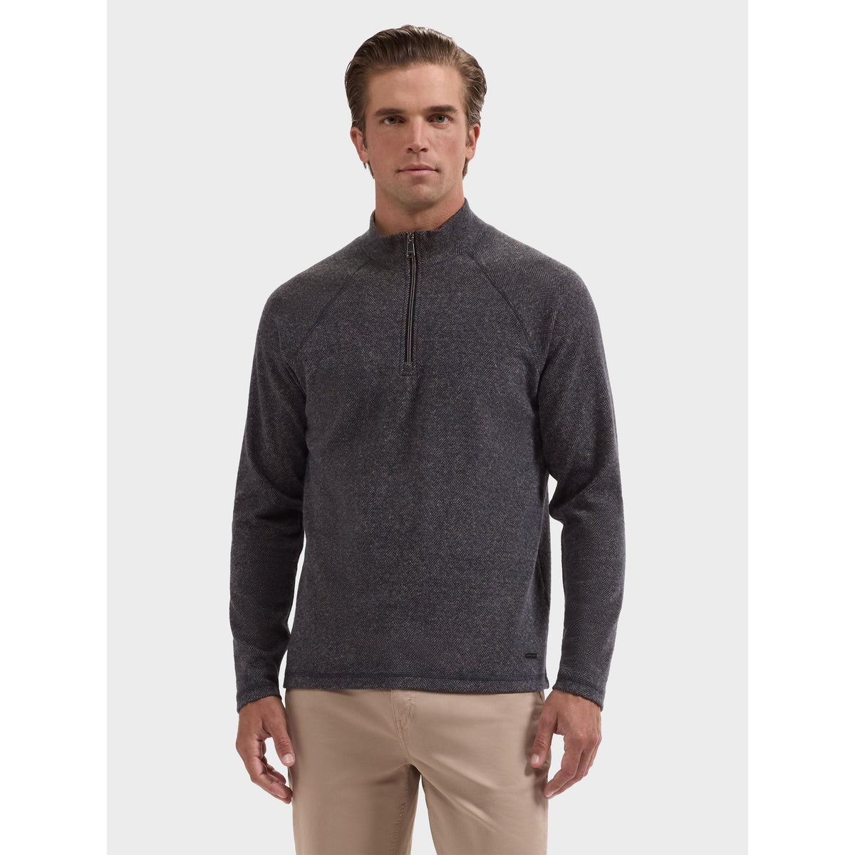 L/S QUARTER ZIP-MENS SWEATERS & KNITS-BUGATCHI-JB Evans Fashions & Footwear