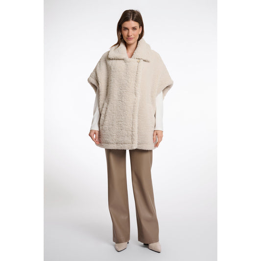 LUCA TEDDY CAPE-LADIES LIGHTWEIGHT COATS & JACKETS-RINO & PELLE-JB Evans Fashions & Footwear