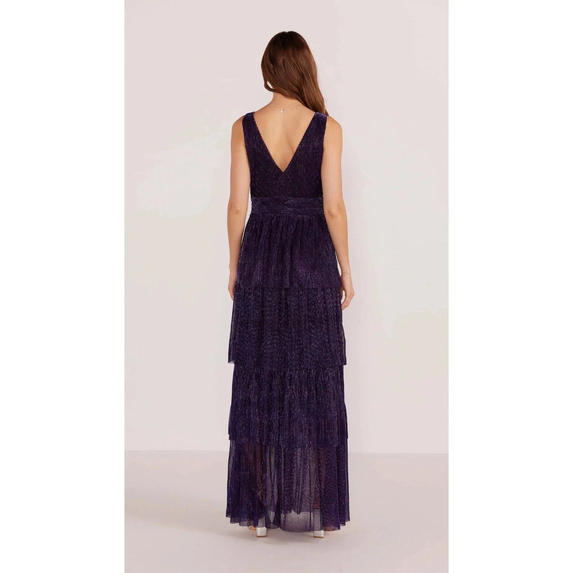 LUREX PLISSE MIDI DRESS LUREX PLISSE MIDI DRESS