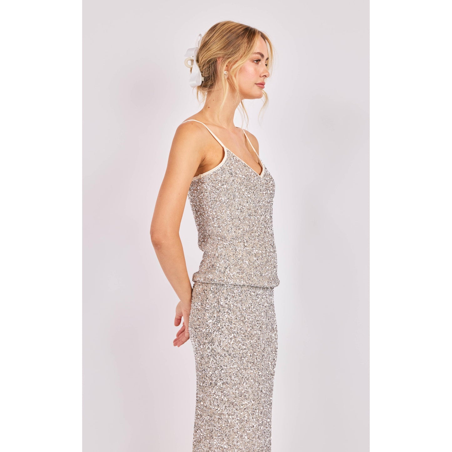 LUSTER SEQUIN CAMI TOP-LADIES TOPS-SADIE & SAGE-JB Evans Fashions & Footwear