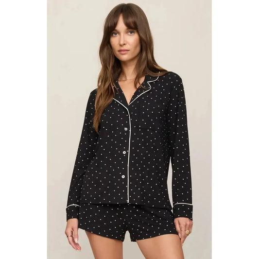 LUXE DOT PJ TOP-LADIES TOPS-Z SUPPLY LOUNGE-JB Evans Fashions & Footwear