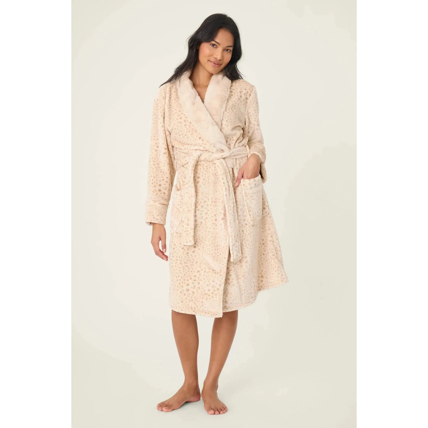 LUXE PLUSH ROBE-LADIES LOUNGE & SLEEPWEAR-PJ SALVAGE-JB Evans Fashions & Footwear