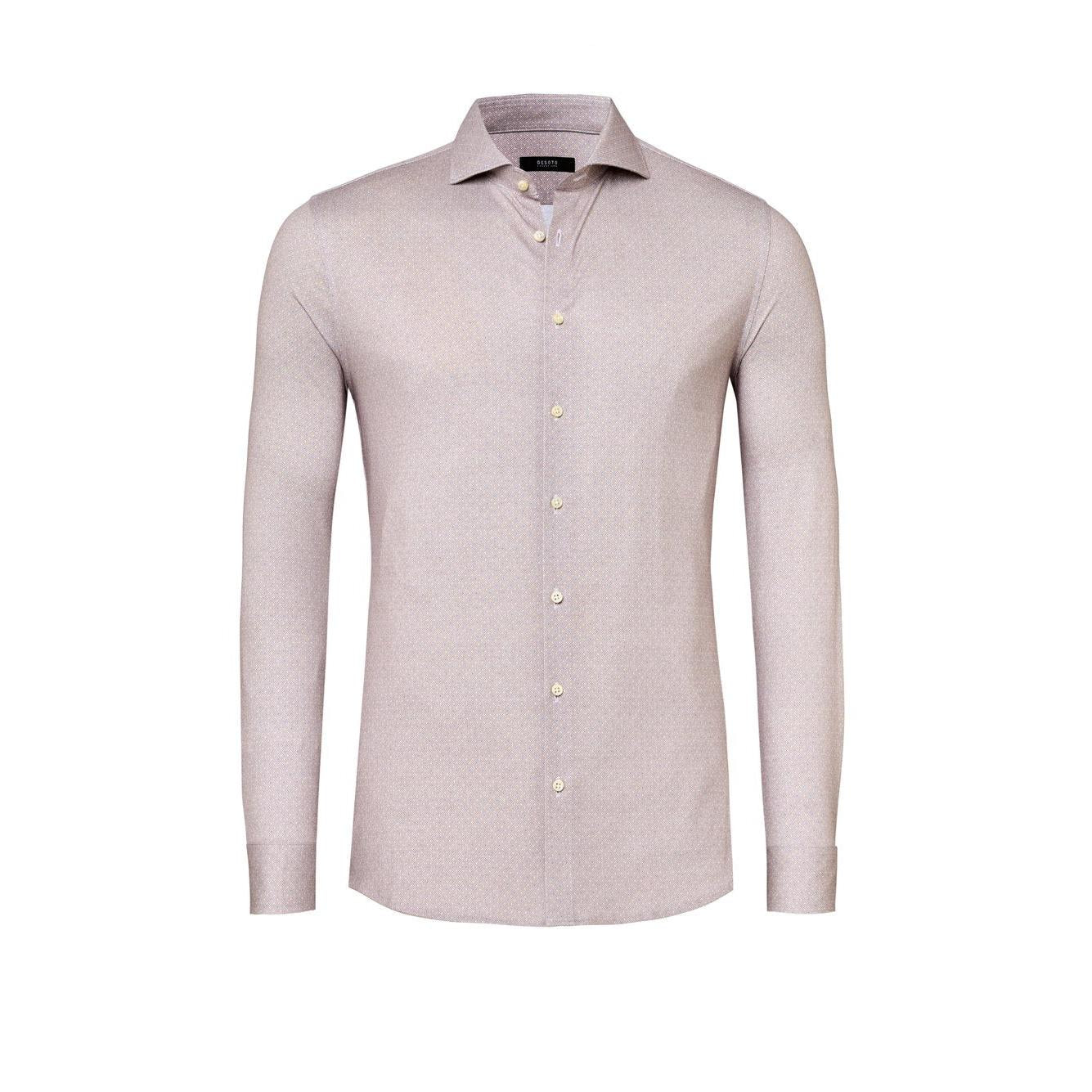 LUXURY HAI COLLAR MINI PATTERN & DOT-MENS DRESS SHIRTS-DESOTO LUXURY-JB Evans Fashions & Footwear