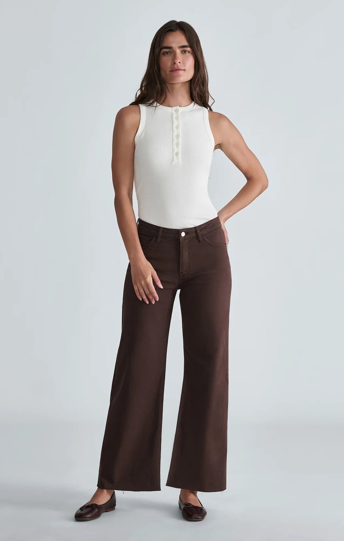 PALOMA MID RISE DEEP BROWN FLEX BLUE