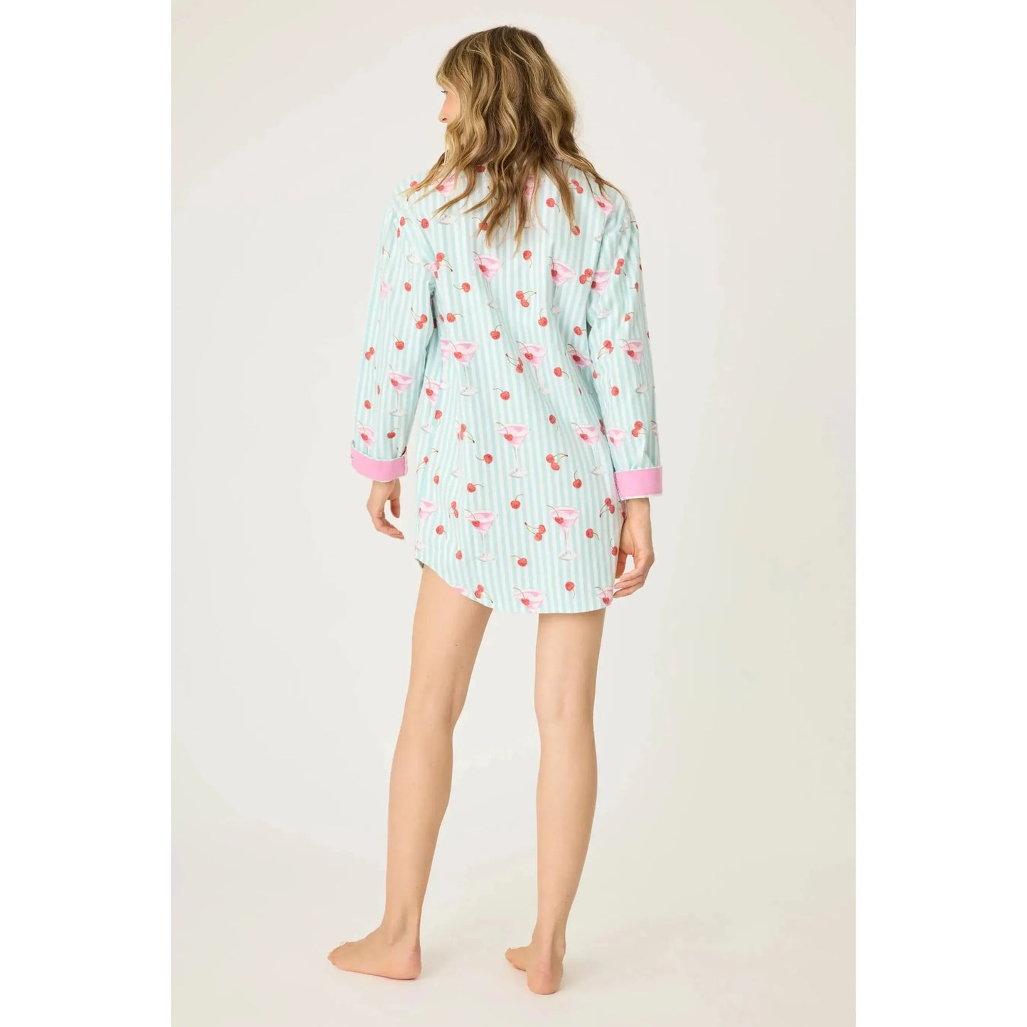 MA CHERIE FLANNEL NIGHT SHIRT-LADIES LOUNGE & SLEEPWEAR-PJ SALVAGE-JB Evans Fashions & Footwear