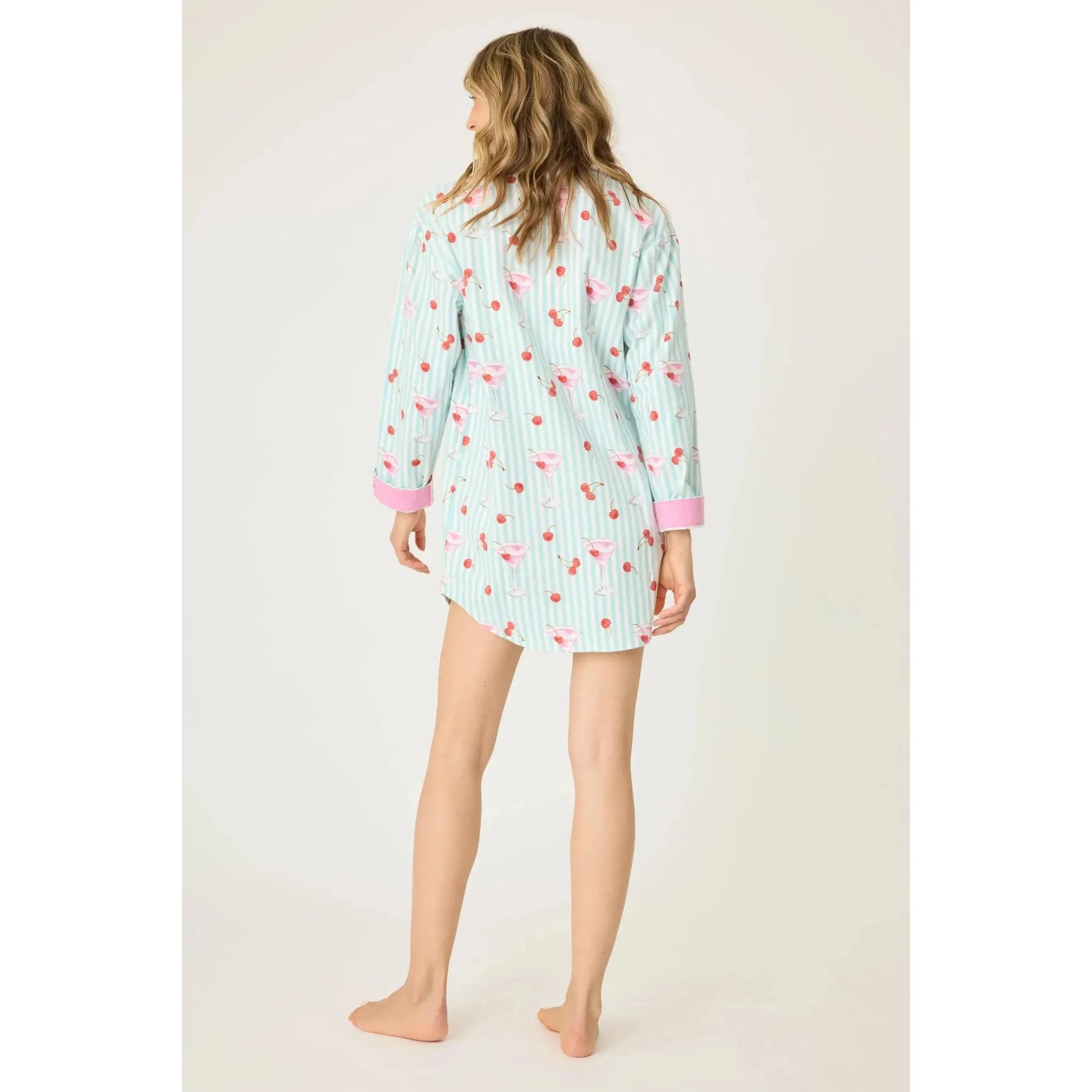 MA CHERIE FLANNEL NIGHT SHIRT-LADIES LOUNGE & SLEEPWEAR-PJ SALVAGE-JB Evans Fashions & Footwear