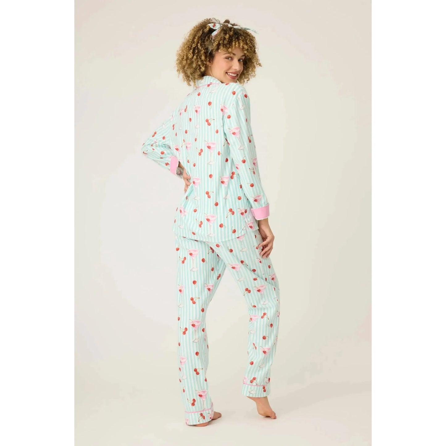 MA CHERIE FLANNEL PJ SET-LADIES LOUNGE & SLEEPWEAR-PJ SALVAGE-JB Evans Fashions & Footwear
