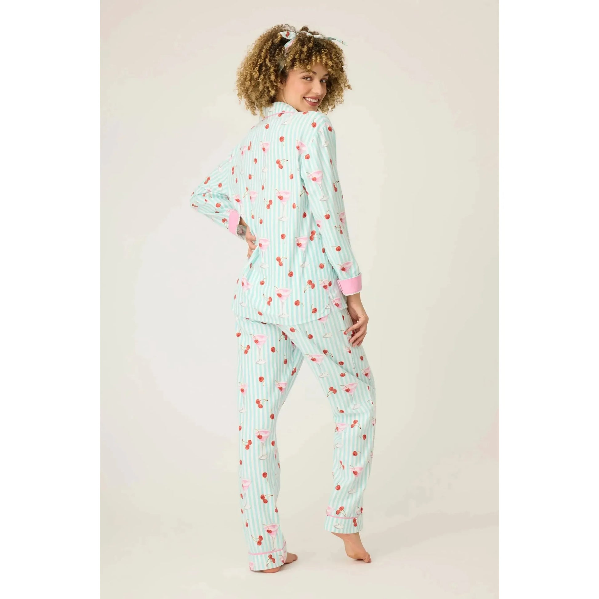 MA CHERIE FLANNEL PJ SET-LADIES LOUNGE & SLEEPWEAR-PJ SALVAGE-JB Evans Fashions & Footwear