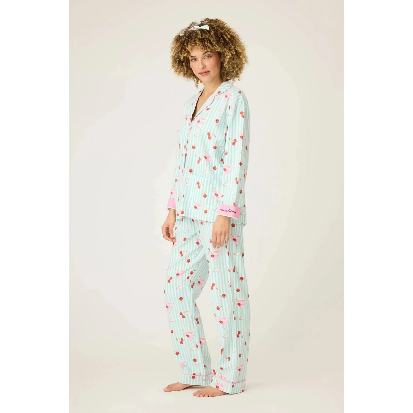 MA CHERIE FLANNEL PJ SET-LADIES LOUNGE & SLEEPWEAR-PJ SALVAGE-JB Evans Fashions & Footwear