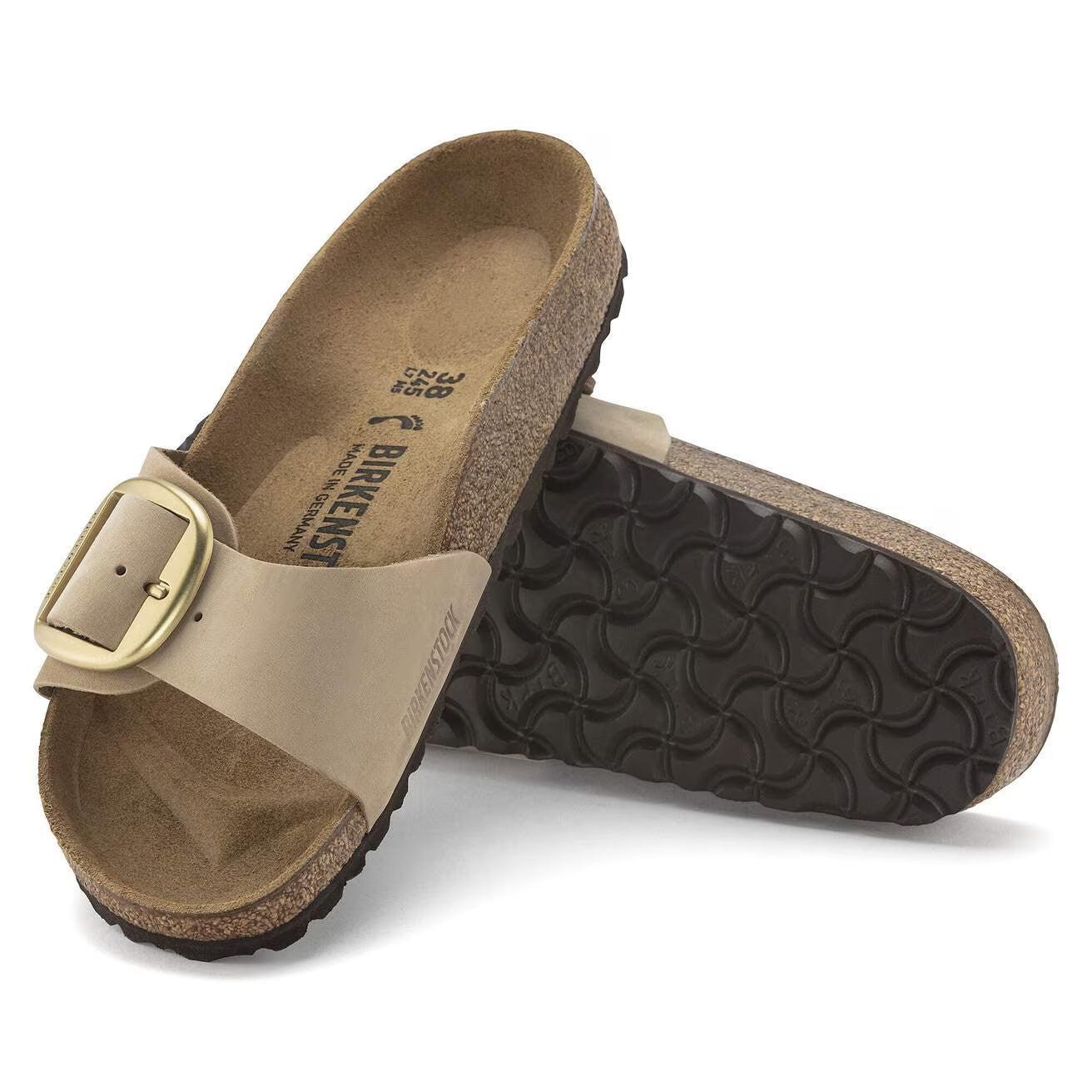 MADRID BB NUBUCK SANDCASTLE N-SANDALS-BIRKENSTOCK-JB Evans Fashions & Footwear