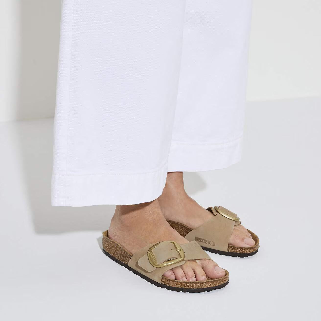 MADRID BB NUBUCK SANDCASTLE N-SANDALS-BIRKENSTOCK-JB Evans Fashions & Footwear