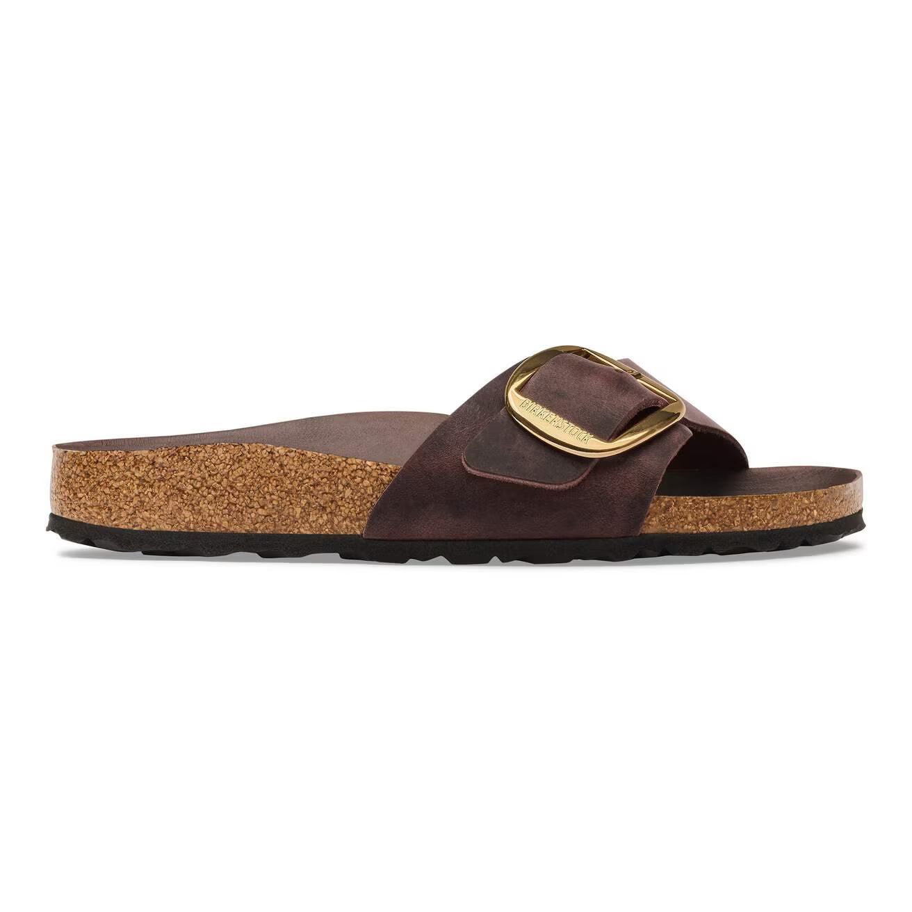 MADRID BIG BUCKLE OILED LEATHER HABANA N-LADIES SANDALS-BIRKENSTOCK-JB Evans Fashions & Footwear