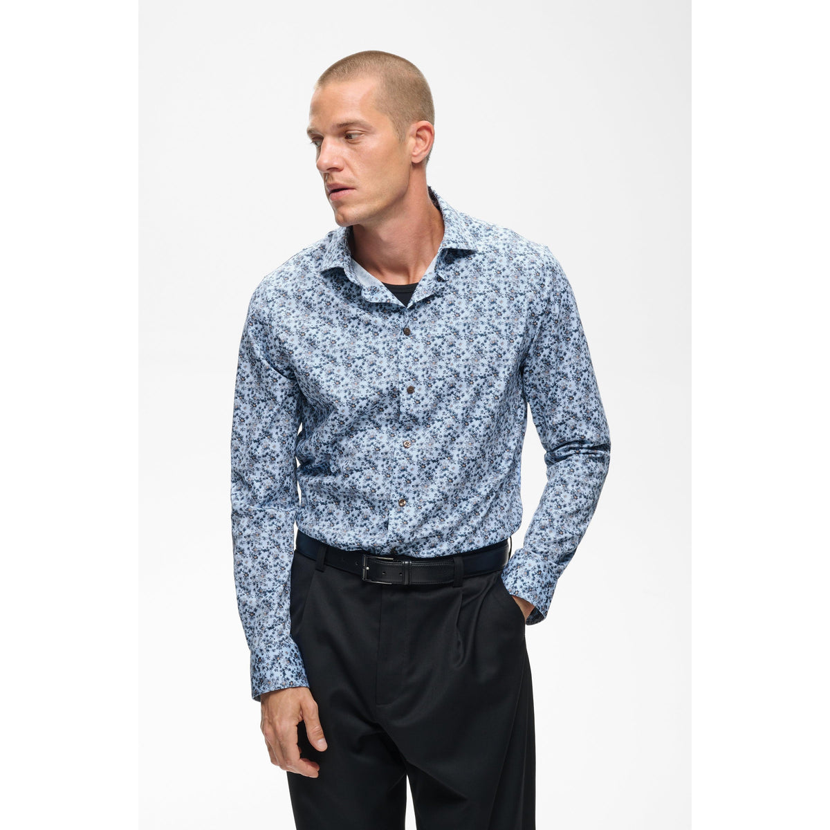 MARC FLORAL STRETCH-MENS SHIRTS-MATINIQUE-JB Evans Fashions & Footwear