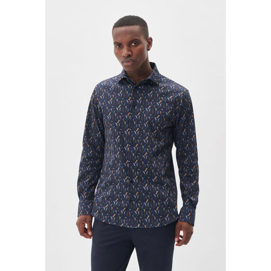 MARC STRETCH GOLF MAN PRINT-MENS SHIRTS-MATINIQUE-JB Evans Fashions & Footwear