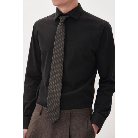 MARC STRETCH TONAL HERRINGBONE SHIRT-MENS SHIRTS-MATINIQUE-JB Evans Fashions & Footwear