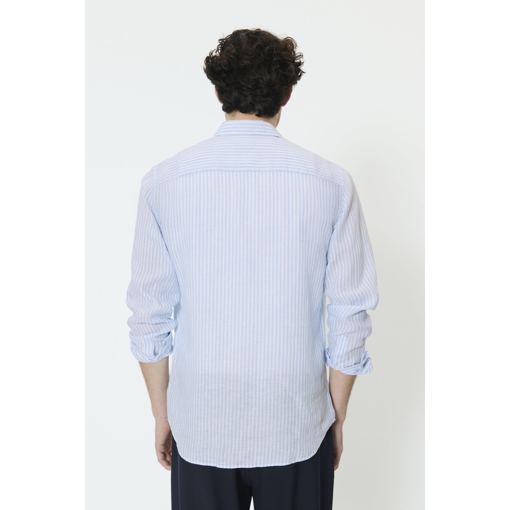 MARC STRIPE LINEN SHIRT-MENS SHIRTS-MATINIQUE-JB Evans Fashions & Footwear
