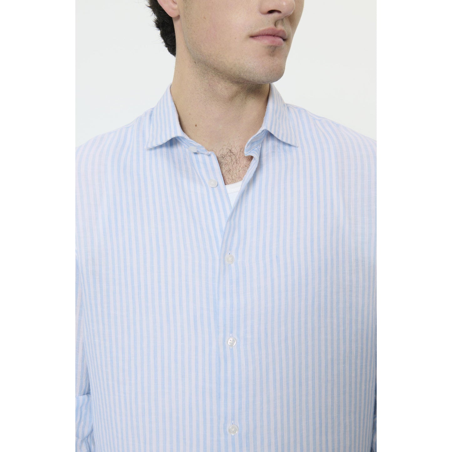 MARC STRIPE LINEN SHIRT-MENS SHIRTS-MATINIQUE-JB Evans Fashions & Footwear