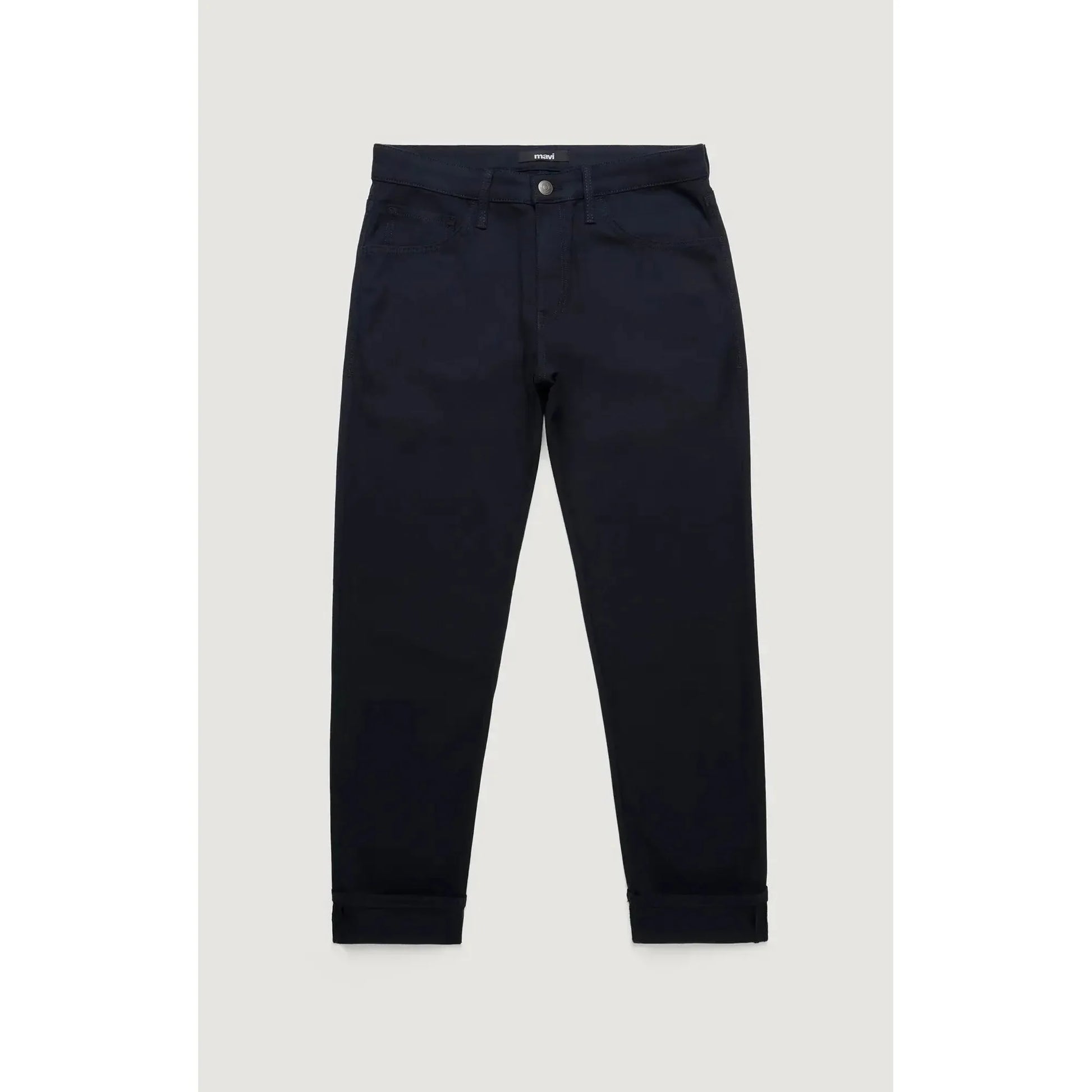 MARCUS NAVY FEATHER TWEED-MENS PANTS-MAVI-JB Evans Fashions & Footwear