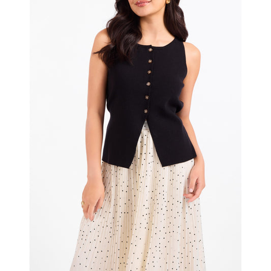 MARGAUX SWEATER WAISTCOAT-LADIES SWEATERS & KNITS-SADIE & SAGE-JB Evans Fashions & Footwear