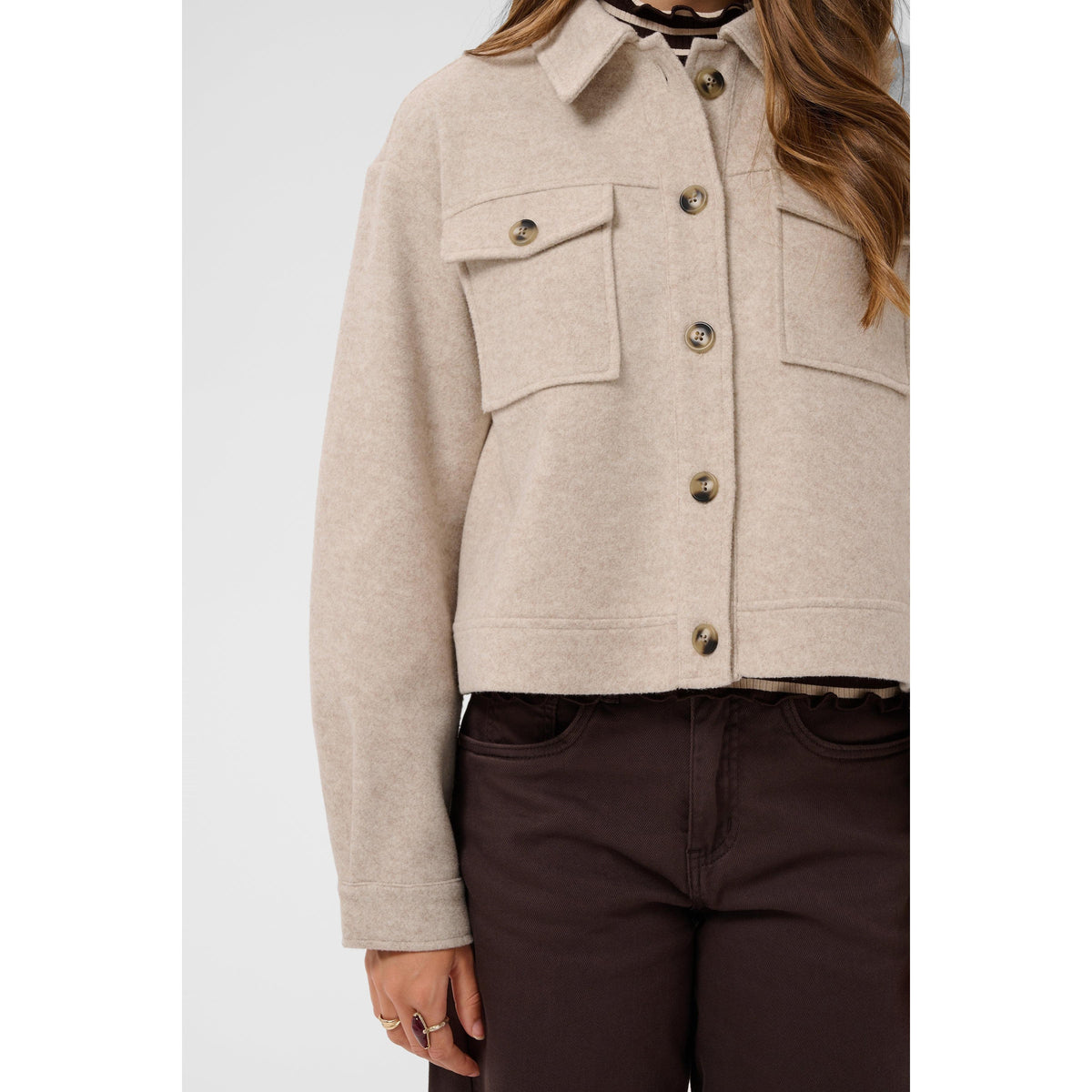 MARIGOLD JACKET-LADIES LIGHTWEIGHT COATS & JACKETS-CREAM-JB Evans Fashions & Footwear