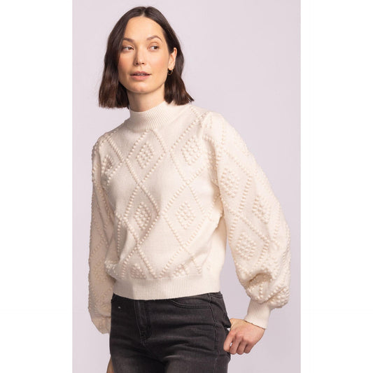 MARISA SWEATER-LADIES SWEATERS & KNITS-PINK MARTINI-JB Evans Fashions & Footwear