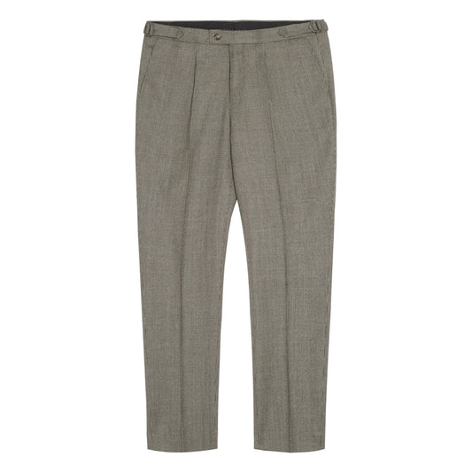 MARK SINGLE PLEAT WITH SIDE CINCH TROUSER-MENS DRESS PANTS-SAND-JB Evans Fashions & Footwear
