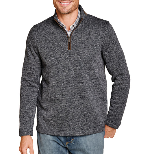 MARLED QUARTER ZIP-MENS SWEATERS & KNITS-JOHNSTON & MURPHY-JB Evans Fashions & Footwear