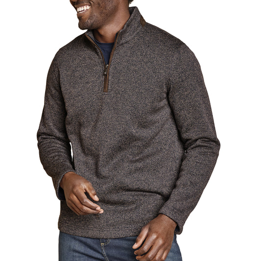 MARLED QUARTER ZIP-MENS SWEATERS & KNITS-JOHNSTON & MURPHY-JB Evans Fashions & Footwear