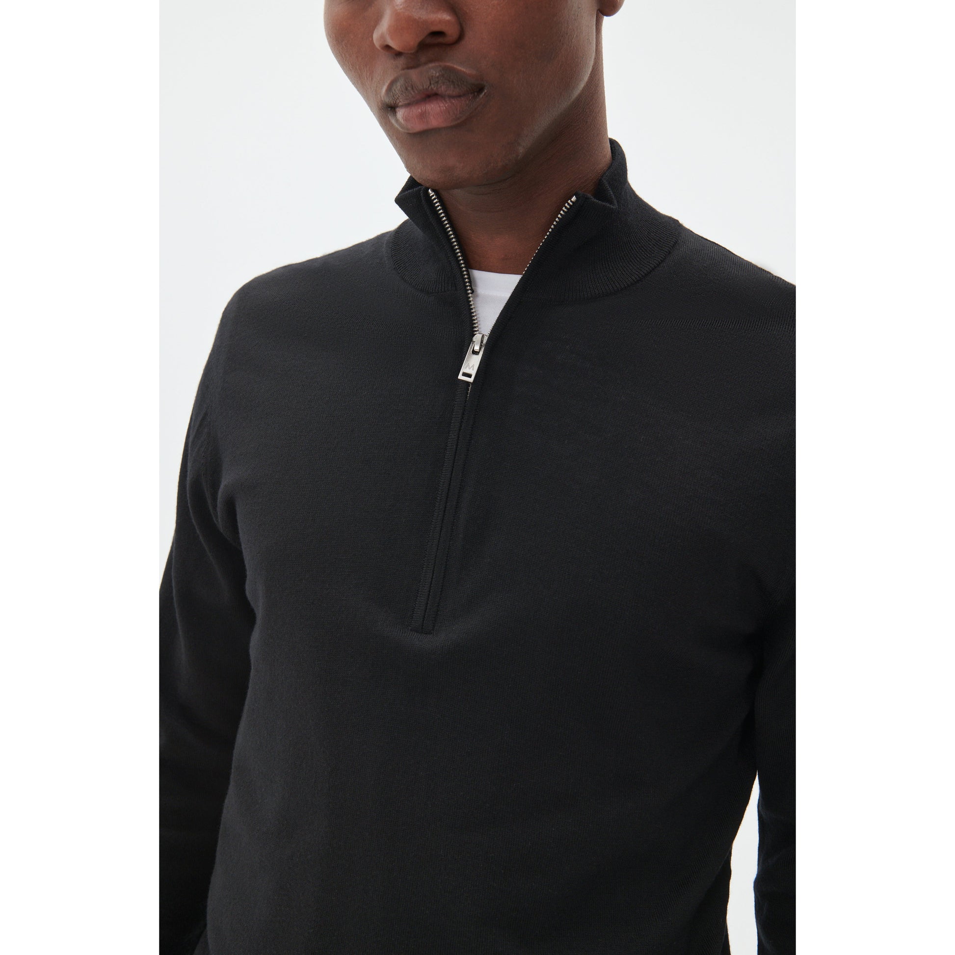 MASON 1/4 ZIP MERINO KNIT-MENS SWEATERS & KNITS-MATINIQUE-JB Evans Fashions & Footwear