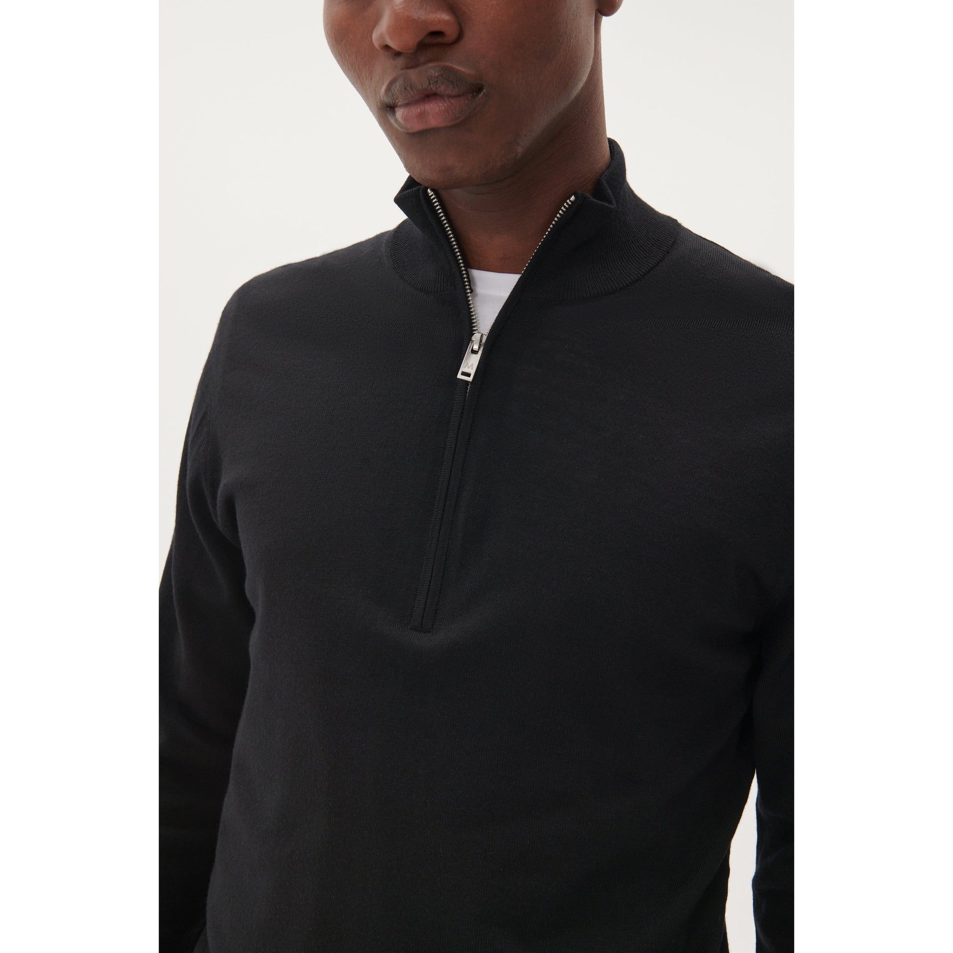 MASON 1/4 ZIP MERINO KNIT-MENS SWEATERS & KNITS-MATINIQUE-JB Evans Fashions & Footwear