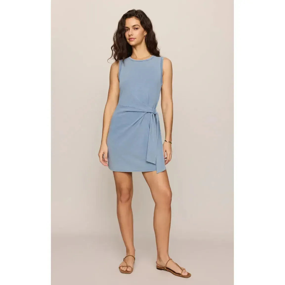MATTIE JERSEY DENIM MINI DRESS-LADIES DRESSES & JUMPERS-Z SUPPLY-JB Evans Fashions & Footwear